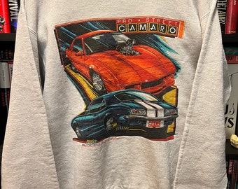 Vintage 1991 Chevy Pro-Street Camaro Car Auto Racing Crewneck Sweatshirt - Medium