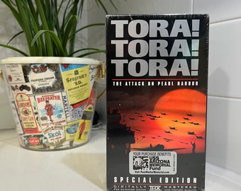 In de fabriek verzegelde vintage 2001 Tora! Tora! Tora! (1970) Oorlogsfilm VHS-videorecorder