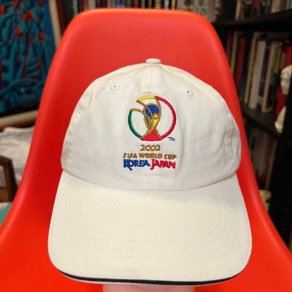 Vintage 2002 FIFA Soccer World Cup Korea Japan Football Promo Adjustable Hat