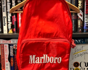 Vintage 1990s Marlboro Cigarettes Promotional Hide-Away Small Backpack