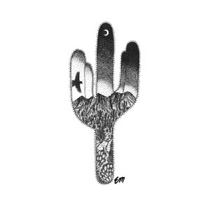 Saguaro Four Peaks | Matte Paper Print | Nature Wall Decor | Wilderness | Cactus | Wildlife | Arizona Landscape | Coyote