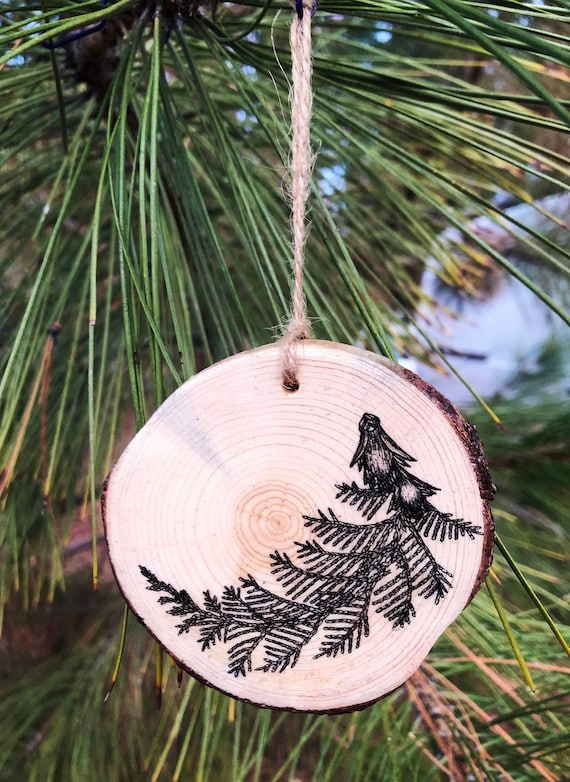 Mt Hood Oregon - Cedar Ornament Mt Hood Oregon - Cedar Ornament