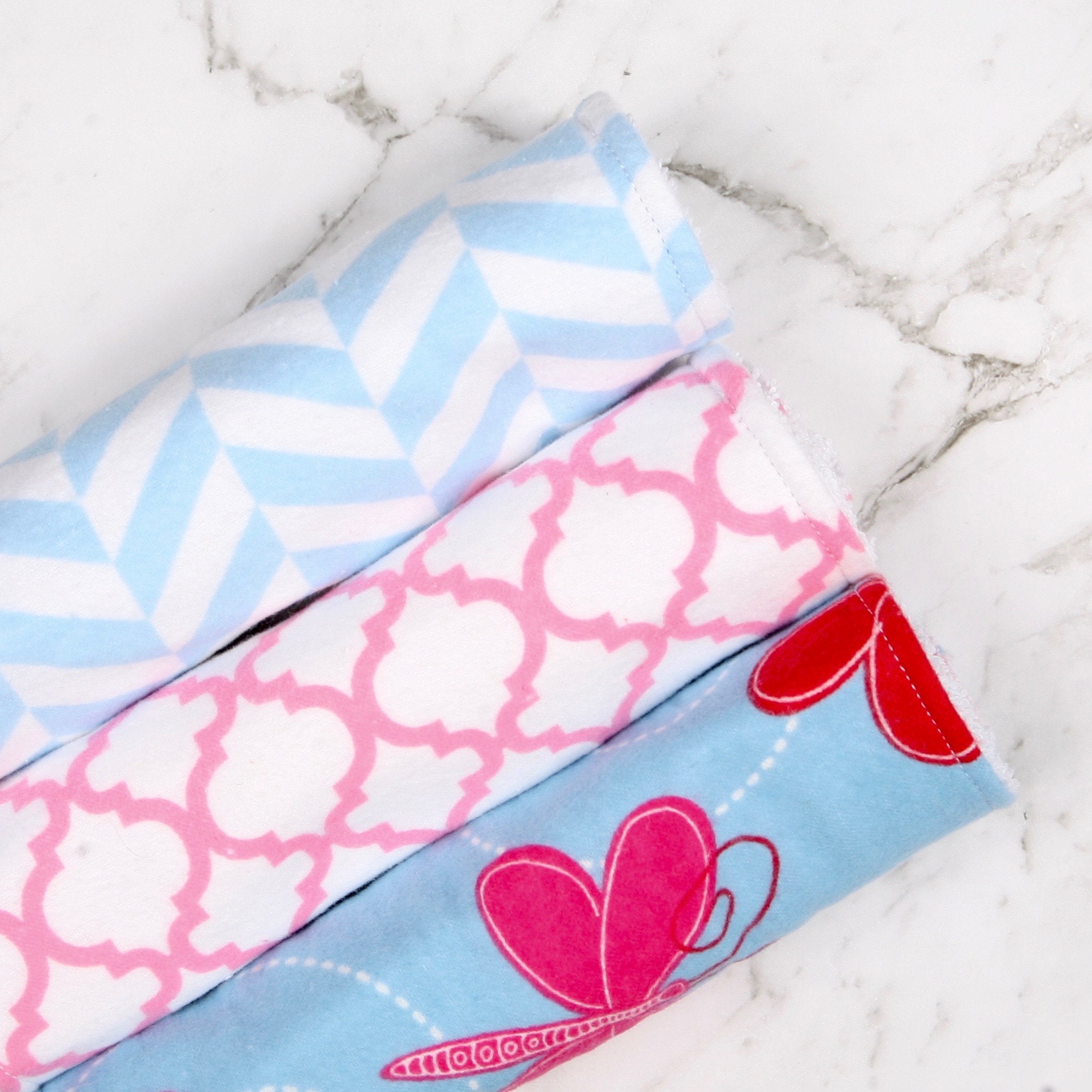 New Mum gift Baby Shower Gift Baby Burp Cloths Set