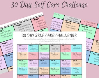 Selbstpflege-Challenge, Selbstpflege-Planer, Tägliche Selbstpflege-Tipps, Selbstpflege-Journal, 30-Tage-Challenge, Selbstpflege für Frauen, Selbstpflege-Checkliste