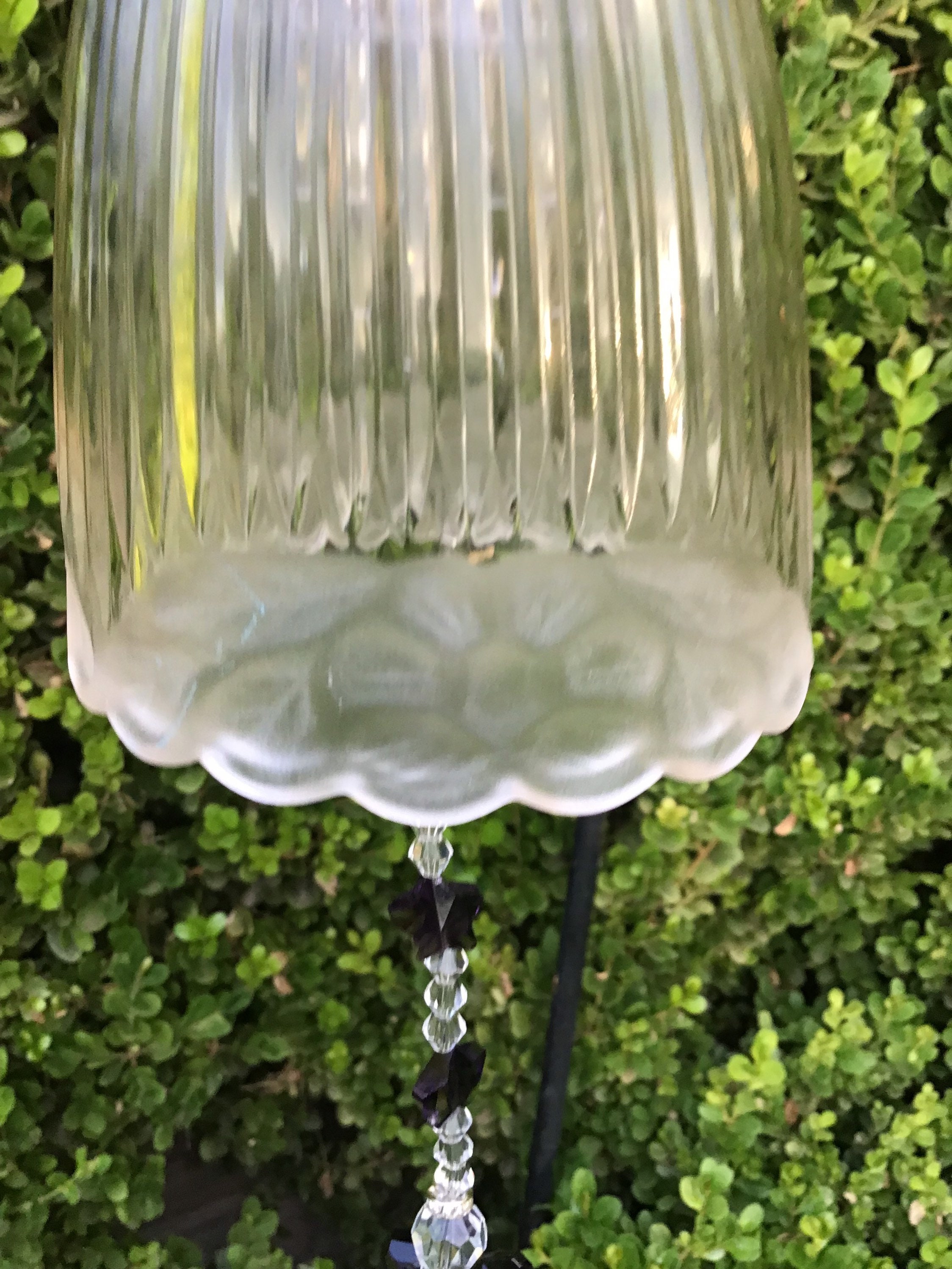 Solar glass globe for your yard garden or patio area. Etsy