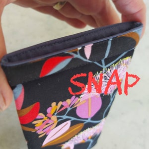 Floral Padded Glasses Case, Squeeze Open, Jocelyn Proust Design image 2