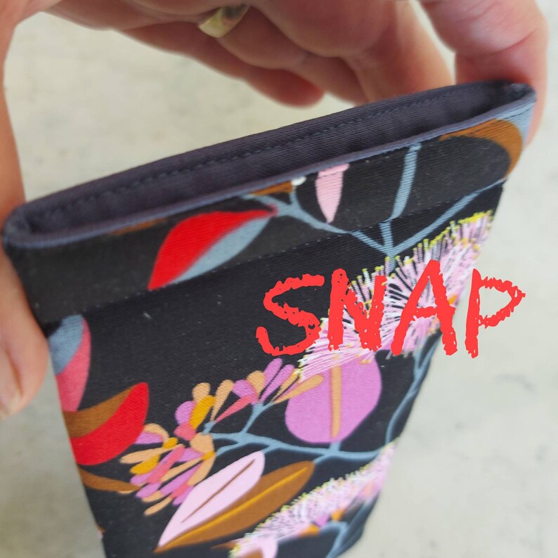 Floral Padded Glasses Case, Squeeze Open, Jocelyn Proust Design image 2