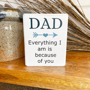 Father's Day Mini Wood Signs Rustic Mini Signs for Dad, Stepdad, Papa ...