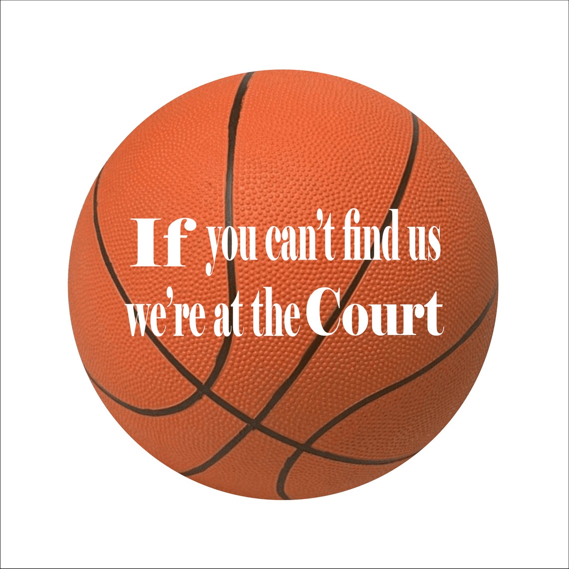 Basketball Sign, Sports Sign, Basketball Wreath Attachment, Sports Sign