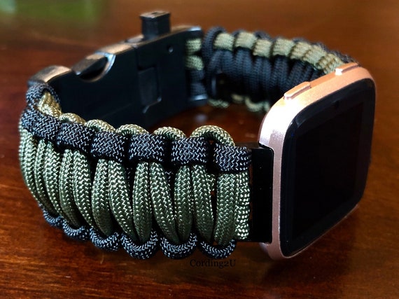 fitbit versa paracord band