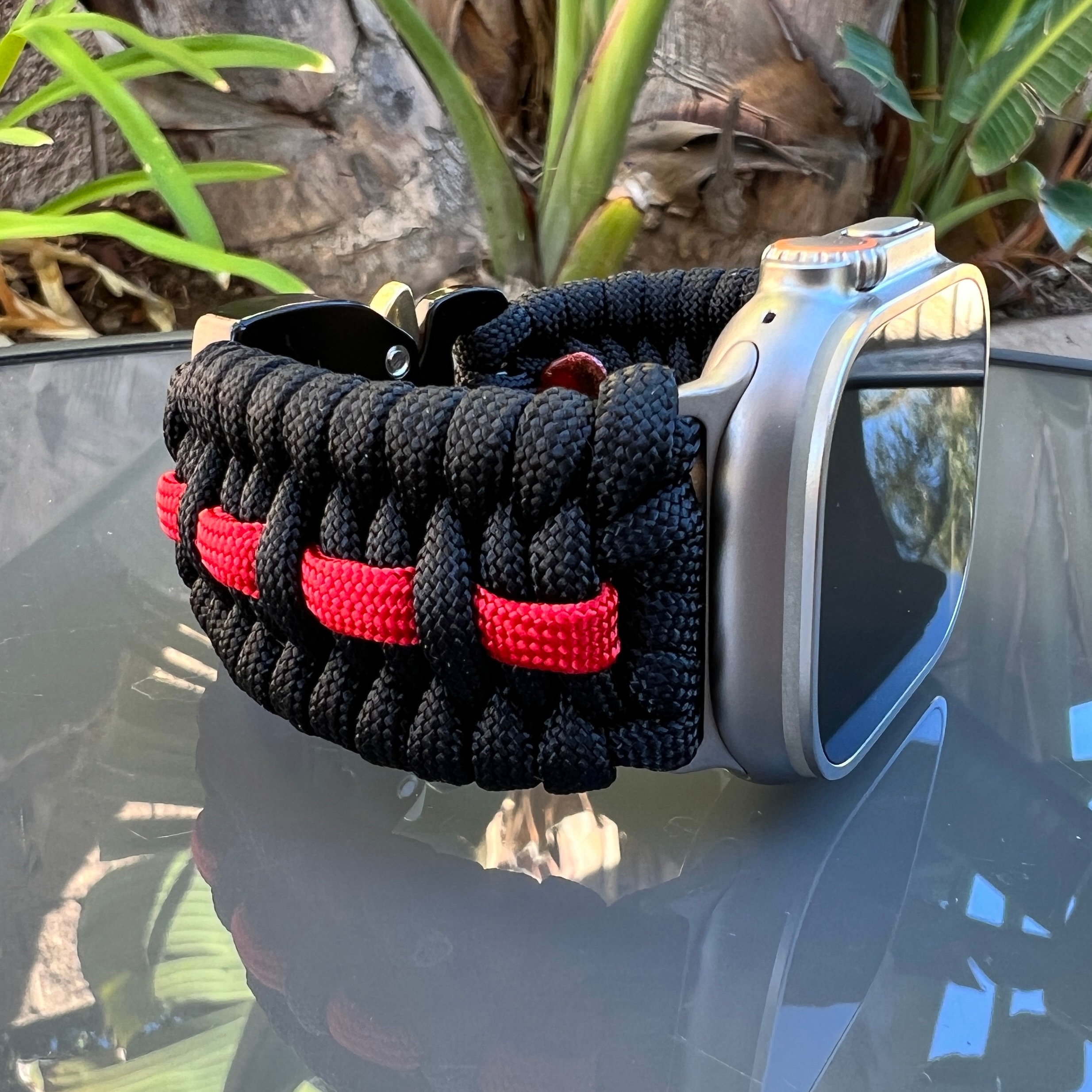 Red Paracord Watch