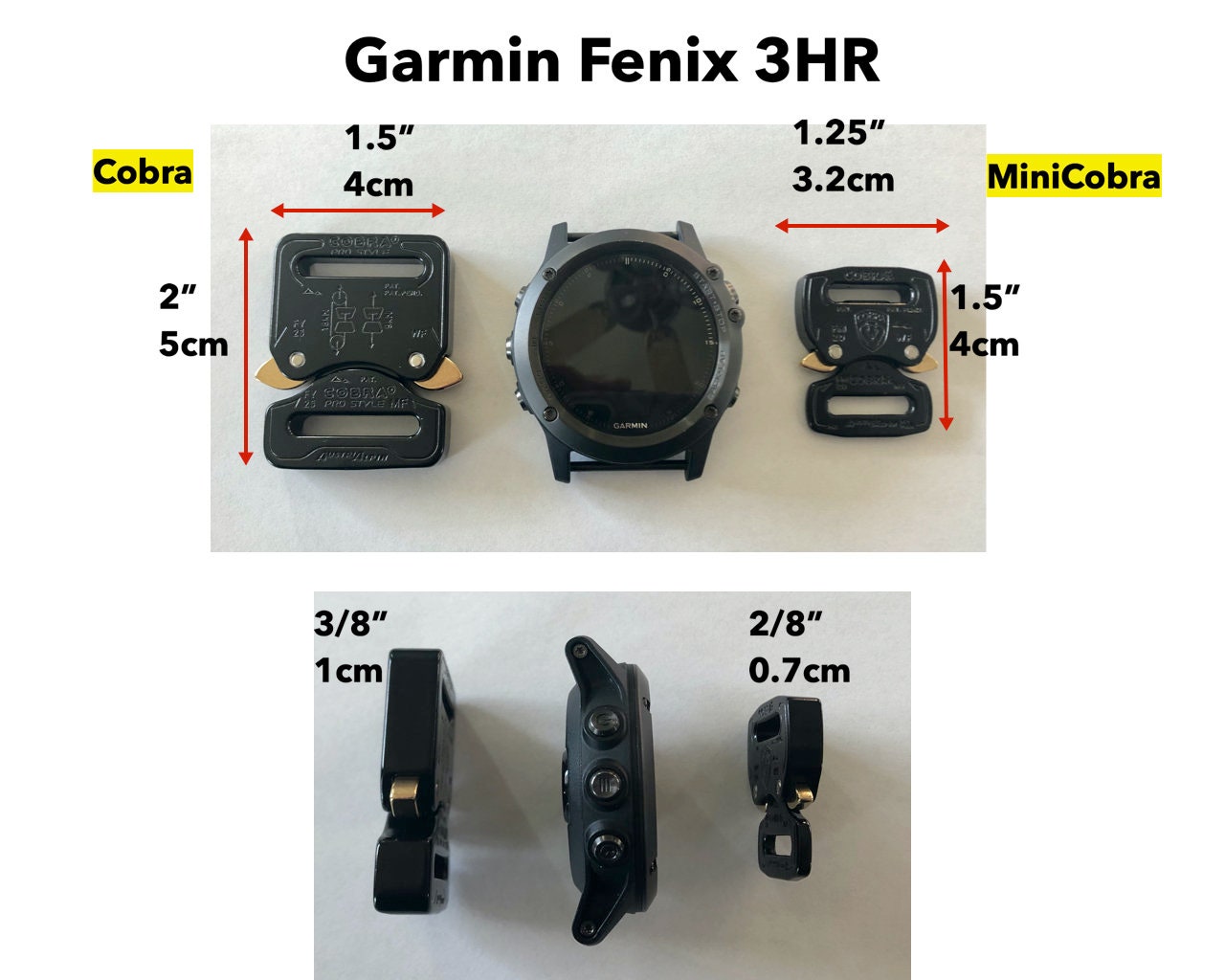 Paracord Watchband for Garmin Fenix MARQ Tactix Quatix