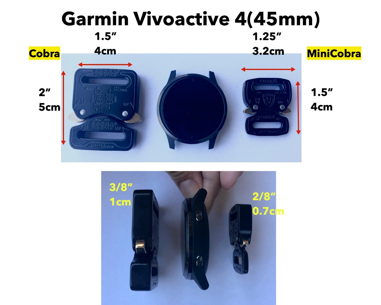 vivoactive 4 size mm