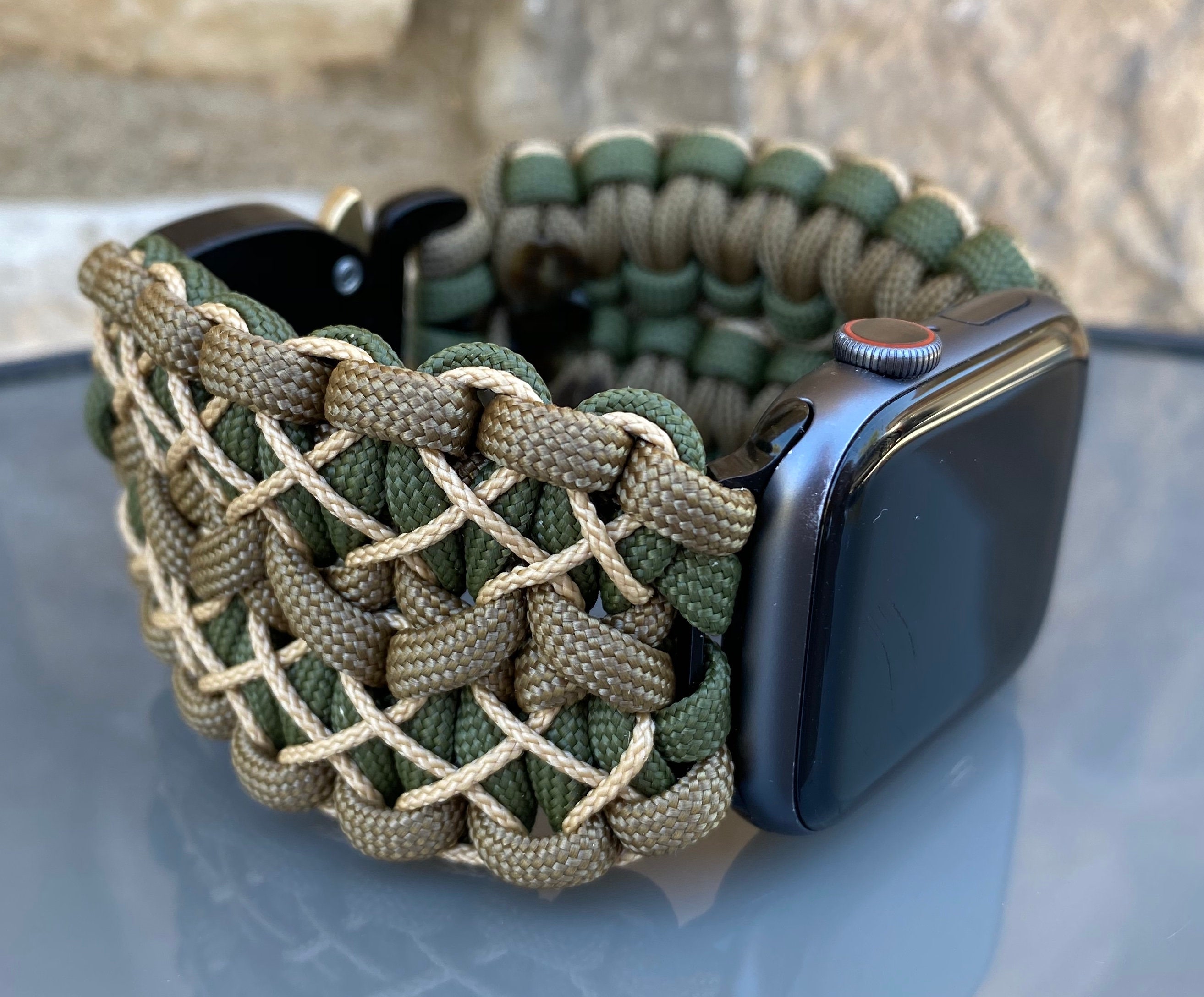 Paracord Watch Band for Apple Watch Series 1, 2, 3, 4, 5, 6, 7, 8