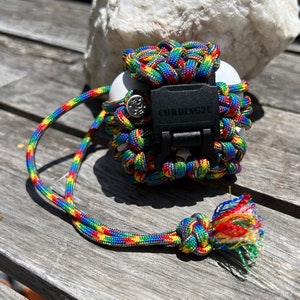 Paracord Buds case compatible with PowerBeats Pro, AirPods Pro 1 and 2, AirPods 3 and 4, Galaxy Buds 3/3 Pro(earbuds and case not included).