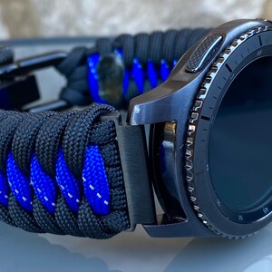 Paracord Watch Band for Samsung Galaxy Watch, Galaxy 42mm, Galaxy 46mm, Gear S3 Frontier, Gear S3 Classic, Gear Sport (watch not included)