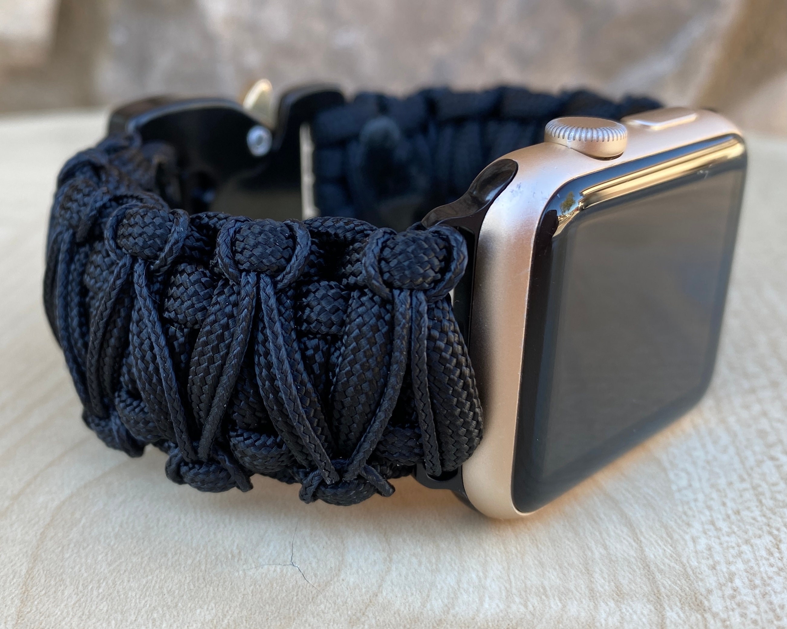 Cording2U Paracord Watch Band for Apple Watch Series 1, 2, 3, 4, 5, 6, 7, 8, 9, Ultra, Ultra 2, and SE (watch Not Included)