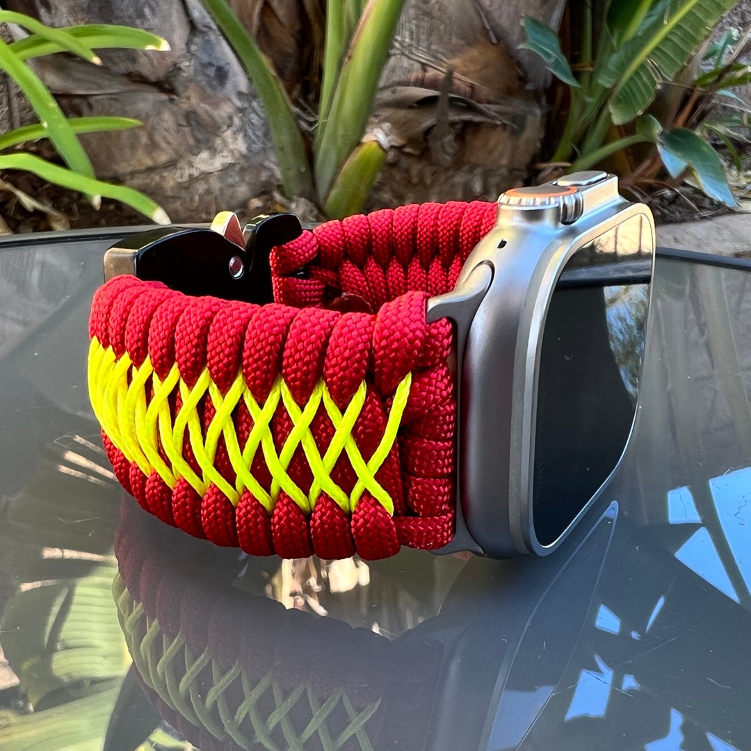 Paracord Watch Band for Apple Watch Series 1, 2, 3, 4, 5, 6, 7, 8, 9