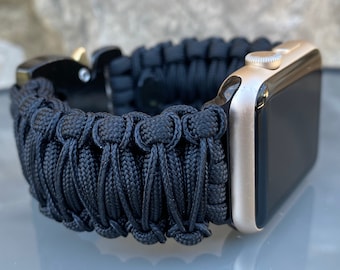 Personalized Paracord Watch Band for Apple Watch Series 1-11, Ultra, Ultra 2, Ultra 3, and SE (watch not included).