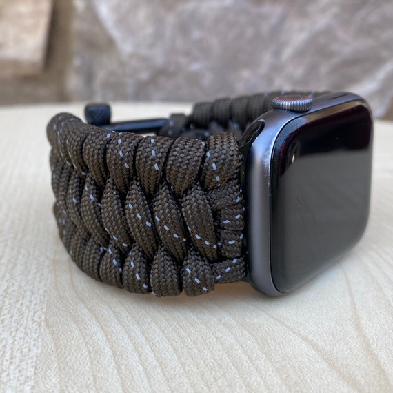 Cording2U Paracord Watch Band for Apple Watch Series 1, 2, 3, 4, 5, 6, 7, 8, 9, Ultra, Ultra 2, and SE (watch Not Included)