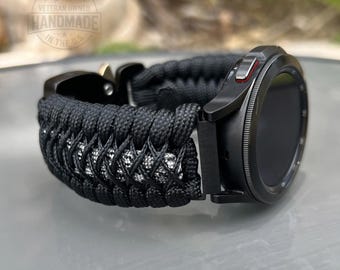 Personalized Paracord Watch Band for Samsung Galaxy Watch (watch not included).