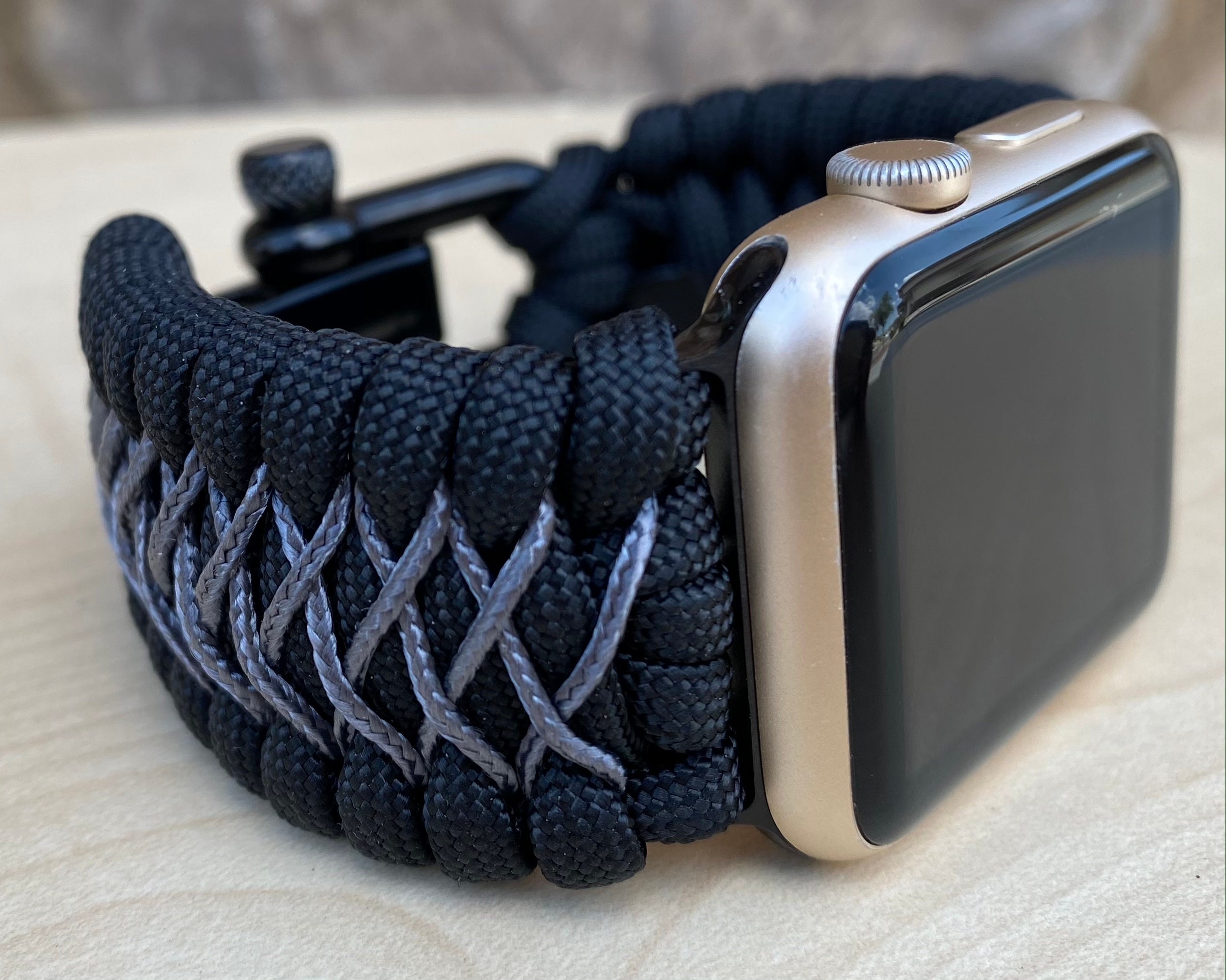 Personalized Paracord Watch Band for Apple Watch Series 1 2 3 4 5 6 7 8 9 10 Ultra Ultra 2 and SE watch Not Included