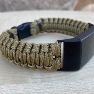 Personalized Paracord Watch Band for Fitbit Charge 2 / 3 / 4 / 5 / 6 (watch not included)