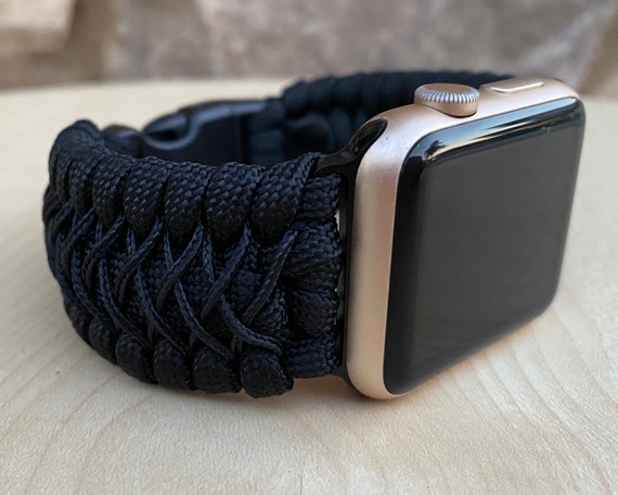 Cording2U Paracord Watch Band for Apple Watch Series 1, 2, 3, 4, 5, 6, 7, 8, 9, Ultra, Ultra 2, and SE (watch Not Included)