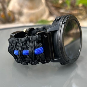 Paracord Watchband for Garmin Approach, D2, Descent, Enduro, Epix, Fenix, Instinct , MARQ, Tactix, Quatix, Forerunner.