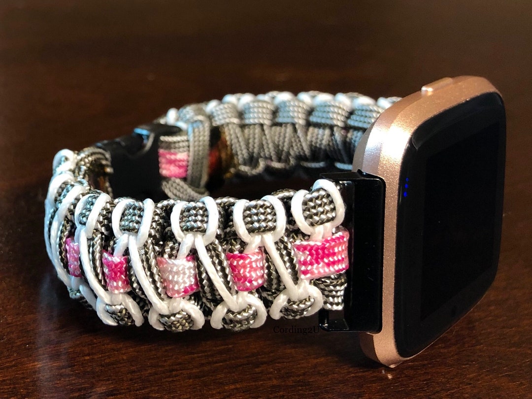 Paracord Watch Band for Fitbit Versa 1 Versa 2 Versa Lite - Etsy