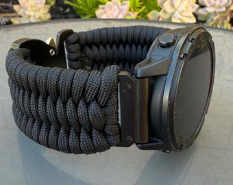Handmade Paracord Watchband for Garmin Smartwatches