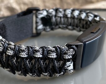 Personalized Paracord Watch Band for Fitbit Inspire, Luxe, Ace 2 Kids (watch not included)