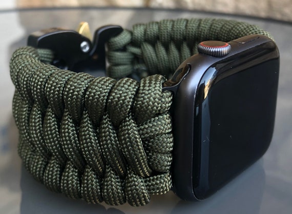 Paracord Watch Band for Apple Watch Series 1, 2, 3, 4, 5, 6, 7, 8, 9,  Ultra, Ultra 2, and SE watch Not Included -  Canada