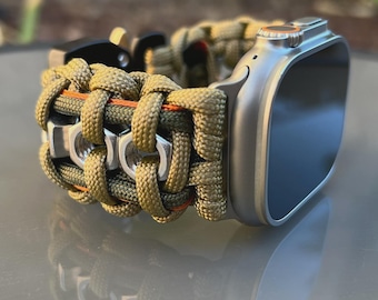 Personalized Paracord Watch Band for Suunto, Custom Braided Strap
