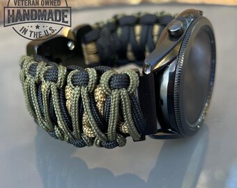 Personalized Paracord Watch Band for Samsung Galaxy Watch (watch not included).
