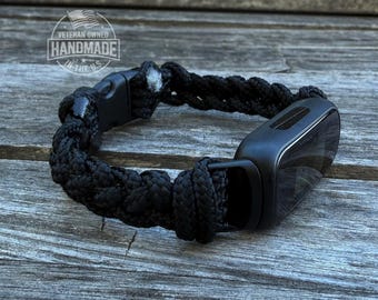 Correa de reloj personalizada de paracord para Fitbit Inspire, Luxe y Ace 2 Kids (reloj no incluido).