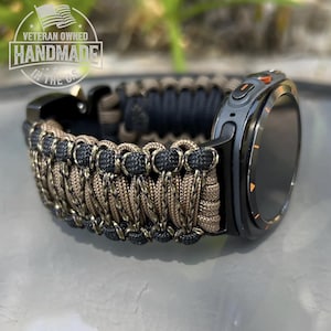 Personalized Paracord Watch Band for Samsung Galaxy Watch (watch not included).