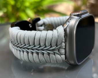 Personalized Paracord Watch Band for Apple Watch Series 1-11, Ultra, Ultra 2, Ultra 3, and SE (watch not included).