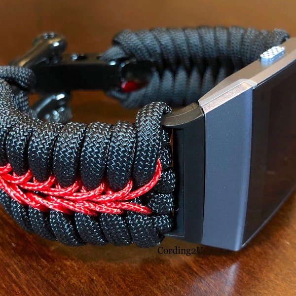 Paracord Watch Band for Fitbit Ionic (watch not included)