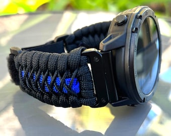 Paracord Watchband for Garmin, Handmade Nylon Strap