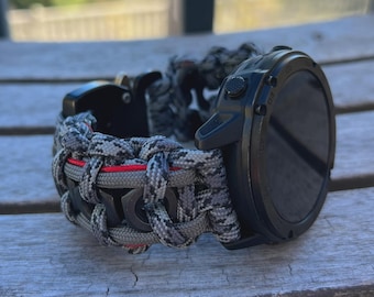 Personalized Paracord Watch Band for Suunto, Handmade USA