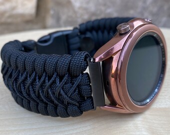 Personalized Paracord Watch Band for Samsung Galaxy Watch (watch not included).
