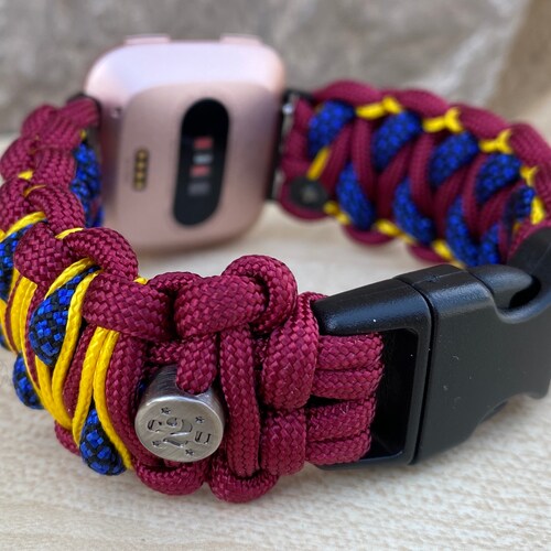 Paracord Watch Band orders for Fitbit Versa 1, Versa 2, Versa Lite, Versa 3,Versa 4, Fitbit Sense and Fitbit Sense 2 (watch not included)