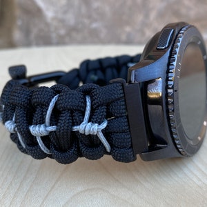 Paracord Watch Band for Samsung Galaxy Watch, Galaxy 42mm, Galaxy 46mm, Gear S3 Frontier, Gear S3 Classic, Gear Sport (watch not included)
