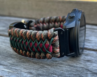 Handmade Paracord Watchband for Garmin Smartwatches