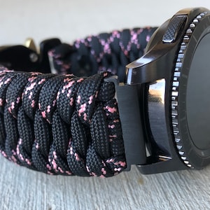 Paracord Watch Band for Samsung Galaxy Watch, Galaxy 42mm, Galaxy 46mm, Gear S3 Frontier, Gear S3 Classic, Gear Sport (watch not included)