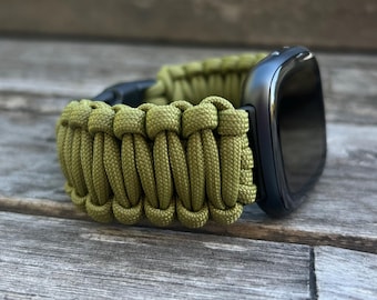 Paracord-horlogeband voor Fitbit Versa 1, Versa 2, Versa Lite, Versa 3, Versa 4, Fitbit Sense en Fitbit Sense 2 (horloge niet inbegrepen)