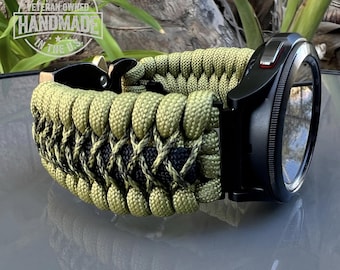 Personalized Paracord Watch Band for Samsung Galaxy Watch (watch not included).