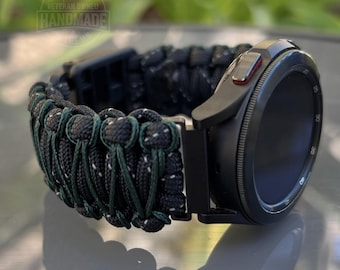 Personalized Paracord Watch Band for Samsung Galaxy Watch (watch not included).