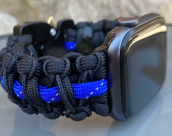 Personalized Paracord Watch Band for Apple Watch Series 1-11, Ultra, Ultra 2, Ultra 3, and SE (watch not included).